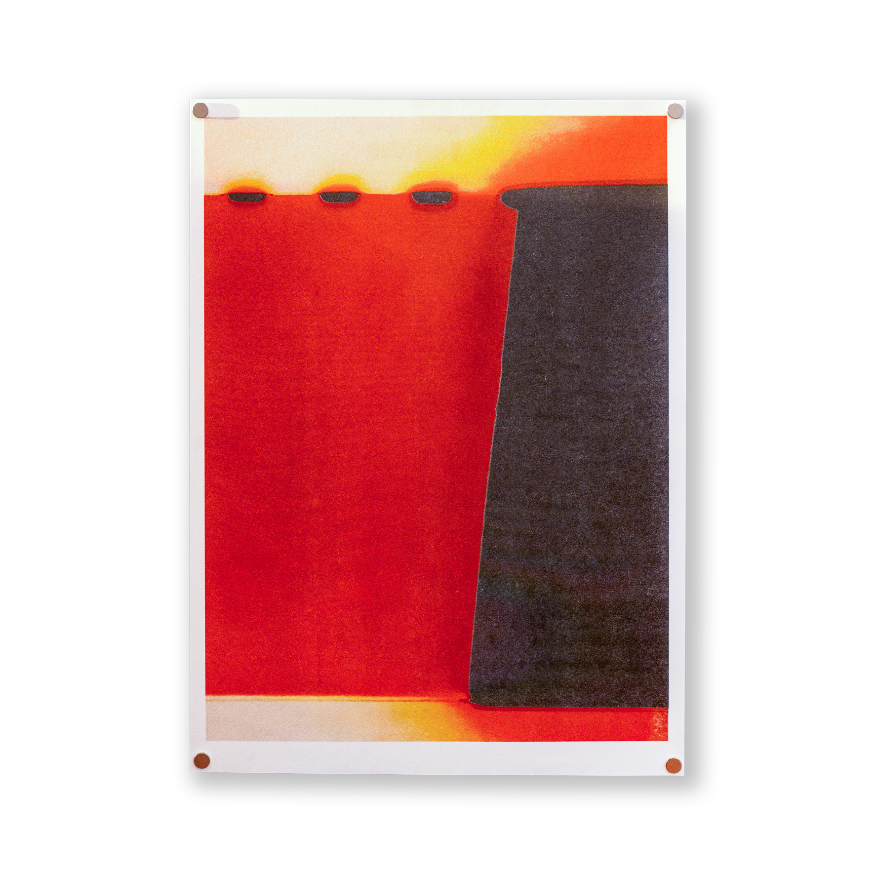 Red and Black Photogram